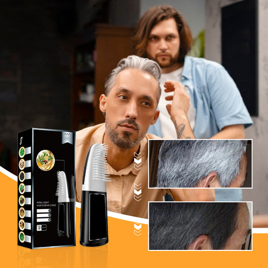 🌿Peigne Colorant Intelligent Avec Formule à Base de Plantes