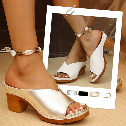 🌸Soldes d'été 50% de réduction🌸Sandales à talons hauts et à plateforme