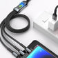🔥Économisez 50 %🔥 Câble de Charge Super Rapide 3-en-1 Transparent et Lumineux