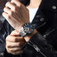 ⌚Montre à quartz avec bracelet en acier pour homme
