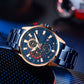 ⌚Montre à quartz avec bracelet en acier pour homme