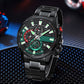 ⌚Montre à quartz avec bracelet en acier pour homme