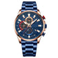 ⌚Montre à quartz avec bracelet en acier pour homme