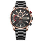 ⌚Montre à quartz avec bracelet en acier pour homme