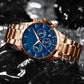 ⌚Montre à quartz en acier inoxydable pour hommes