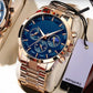 ⌚Montre à quartz en acier inoxydable pour hommes