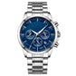 ⌚Montre à quartz en acier inoxydable pour hommes