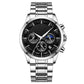 ⌚Montre à quartz en acier inoxydable pour hommes