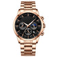 ⌚Montre à quartz en acier inoxydable pour hommes
