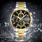 ⌚Montre-bracelet d'affaires en acier inoxydable pour homme