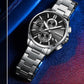 ⌚Montre-bracelet d'affaires en acier inoxydable pour homme