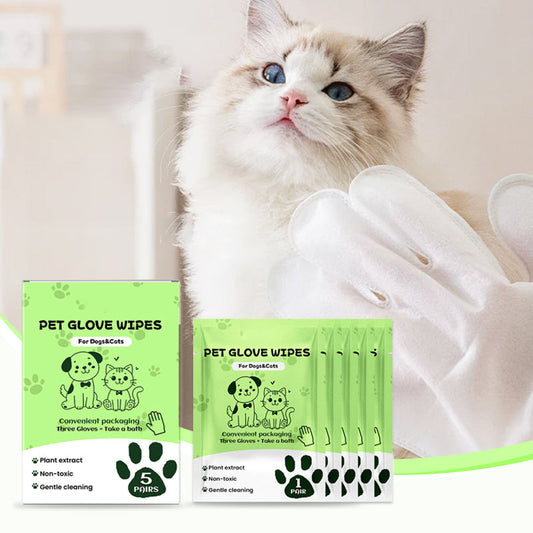 🎉 Promotion du dernier jour - 50% de réduction 🫧Gants de nettoyage sans rinçage pour animaux de compagnie