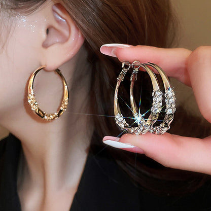 💖50% OFF💖Boucles d'oreilles circulaires avec zircon