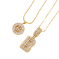 ✨Collier avec pendentif lettre de l'alphabet en or