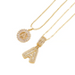 ✨Collier avec pendentif lettre de l'alphabet en or
