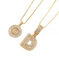 ✨Collier avec pendentif lettre de l'alphabet en or