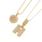 ✨Collier avec pendentif lettre de l'alphabet en or