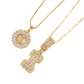 ✨Collier avec pendentif lettre de l'alphabet en or