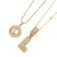 ✨Collier avec pendentif lettre de l'alphabet en or