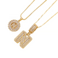 ✨Collier avec pendentif lettre de l'alphabet en or