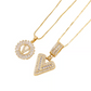 ✨Collier avec pendentif lettre de l'alphabet en or