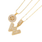 ✨Collier avec pendentif lettre de l'alphabet en or