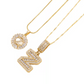 ✨Collier avec pendentif lettre de l'alphabet en or
