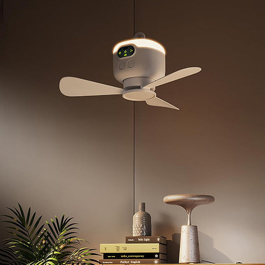 🍃Ventilateur de Plafond Rechargeable avec Éclairage LED