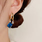 ✨Boucles d’Oreilles Bleues en Cristaux Artificiels
