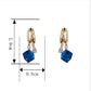 ✨Boucles d’Oreilles Bleues en Cristaux Artificiels