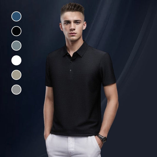 🔥T-shirt en soie glacée pour homme💨 Respirant et confortable❄️