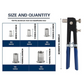 Ensemble d'outils manuels robustes pour écrous à rivets 