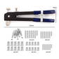 Ensemble d'outils manuels robustes pour écrous à rivets 