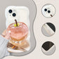 Coque de Téléphone Transparente avec Motif Pomme pour iPhone 🍏📱 - Protection Élégante et Fun!