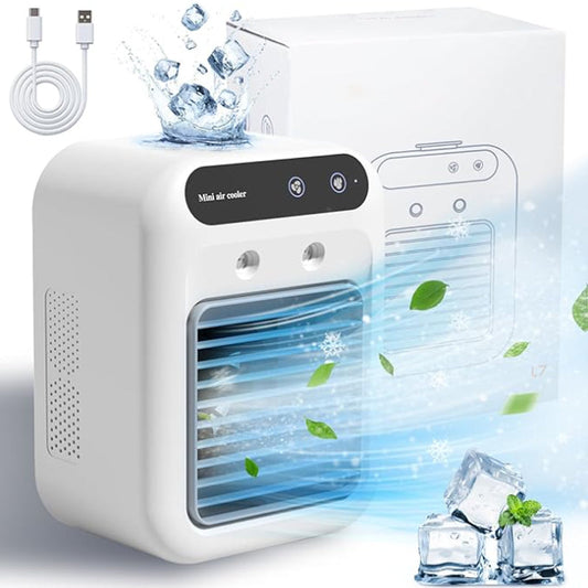 🍃Mini climatiseur portable avec refroidisseur et humidificateur