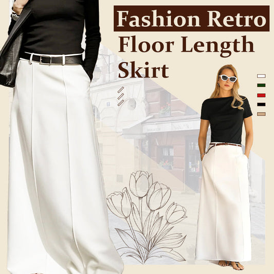 🎀50% de réduction🎀Jupe longue rétro fluide en mousseline pour femme - Style romantique et élégant