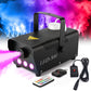 Machine à fumée portable avec lumières LED et télécommande