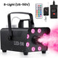 Machine à fumée portable avec lumières LED et télécommande