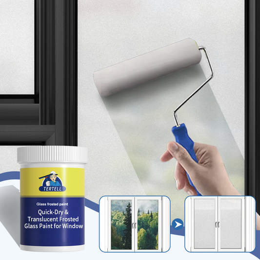 Peinture pour verre dépoli à séchage rapide et translucide pour le vent