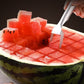 🍉🔪Coupe-fruits 2 en 1 en acier inoxydable avec couteau et fourchette