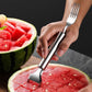 🍉🔪Coupe-fruits 2 en 1 en acier inoxydable avec couteau et fourchette