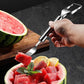 🍉🔪Coupe-fruits 2 en 1 en acier inoxydable avec couteau et fourchette