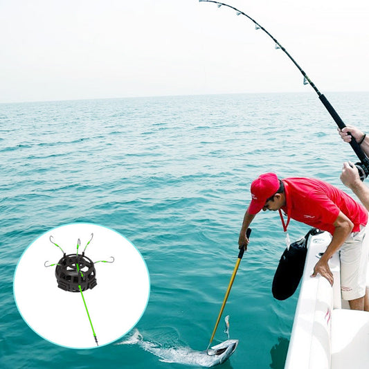 Hameçon de Pêche avec Cage à Appât Flottante à 360°