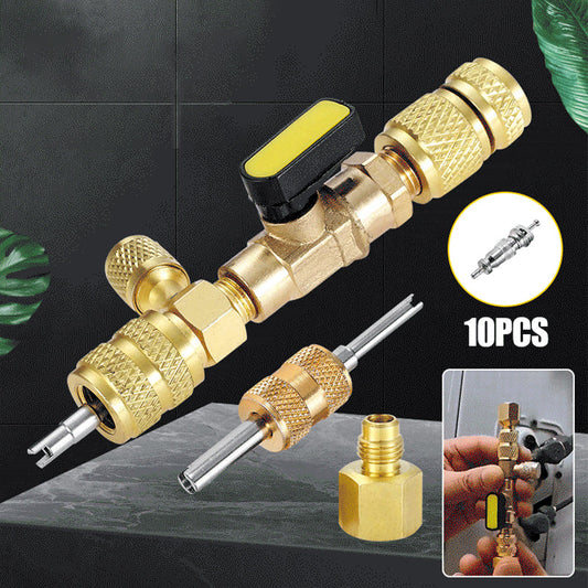 Outil de Retrait de Noyau de Valve pour Climatisation avec Ports SAE 1/4“ et 5/16“