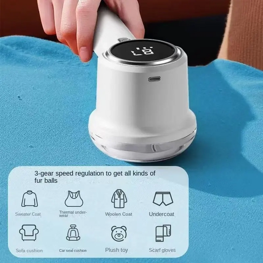 Rasoir Anti-peluches Rechargeable et Portable avec Affichage Numérique