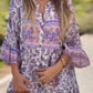 🔥50% de réduction pour une durée limitée !🔥👗Ladies Floral V-Neck Dress (robe à col en V)