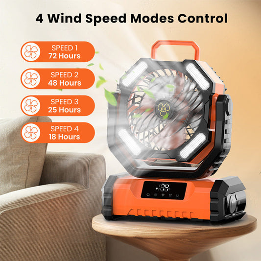 Ventilateur Oscillant Portable avec Télécommande