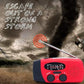 Radio d’Urgence Solaire Portable Multifonction