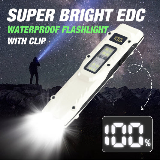Super Bright EDC Waterproof Flashlight with Clip