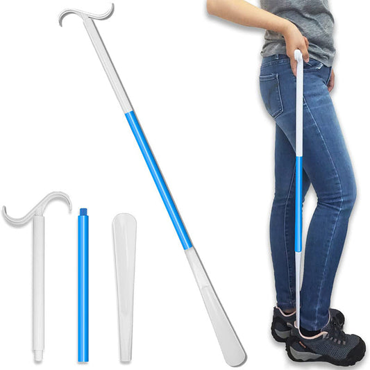 Chausse-pied long réglable avec tire